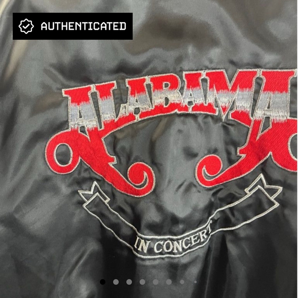 Vintage Alabama Band Tour Jacket – “In Concert” Satin Bomber – Sportsmaster USA - Picture 1 of 10